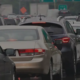 Traffic Jam on Southern Maryland Highway.